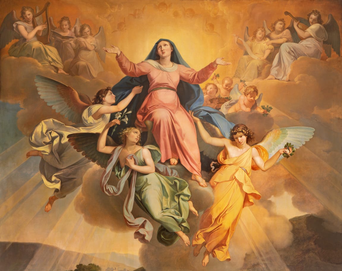 mary our queen of heaven painting