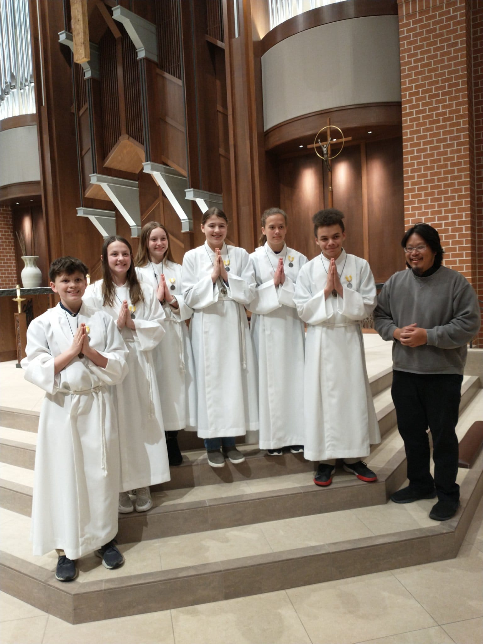 fr marc lin and altar servers